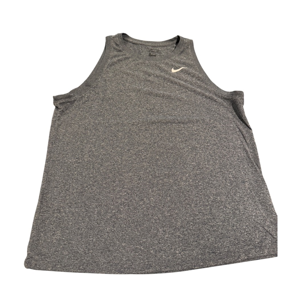 Nike Dri Fit Athletic‎ Tank Top Gray Heathered Sleeveless Workout women's medium